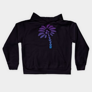 Midnight Jungle Palm Tree Kids Hoodie